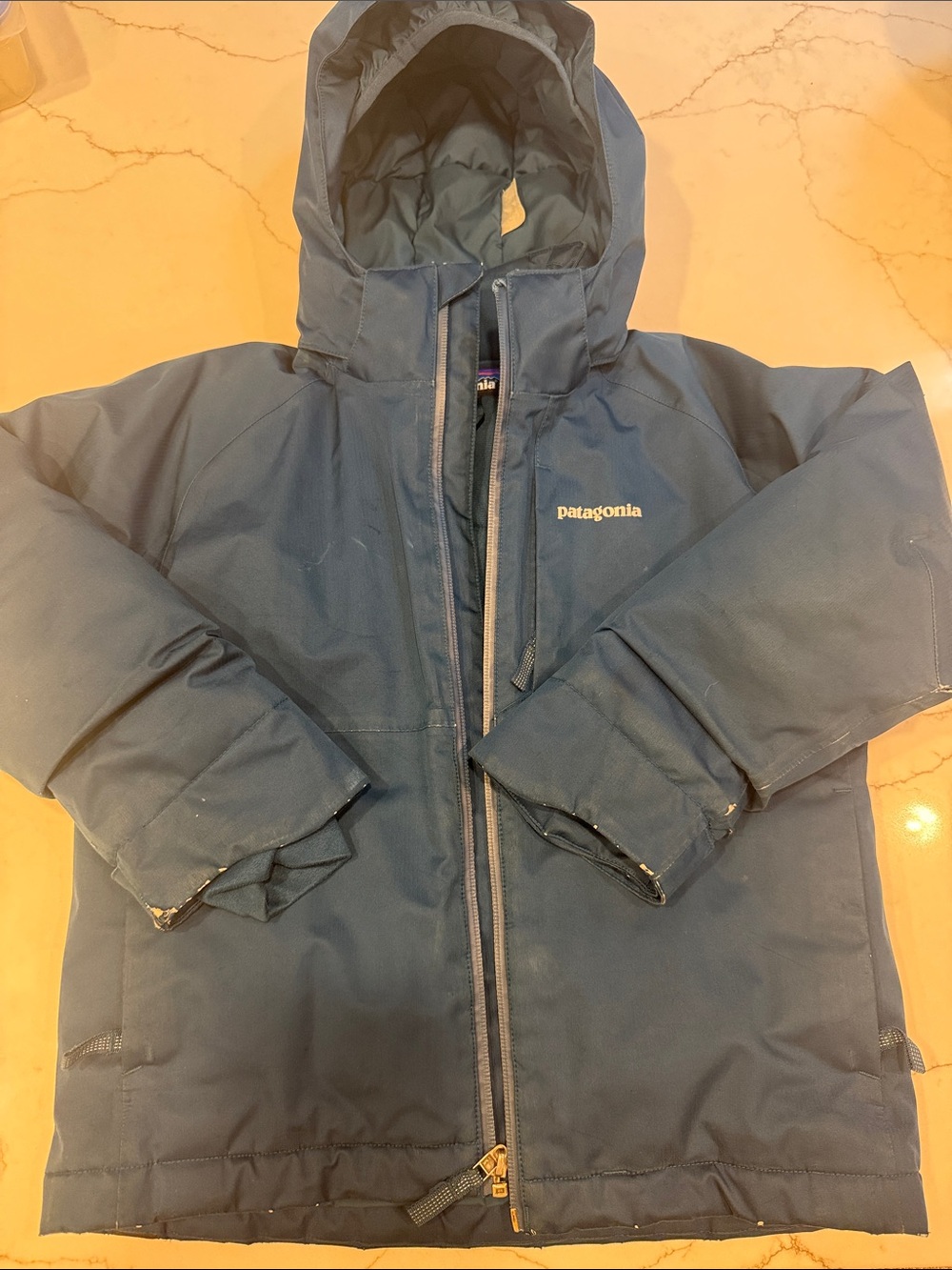 Patagonia Kids Navy Hooded Ski Jacket